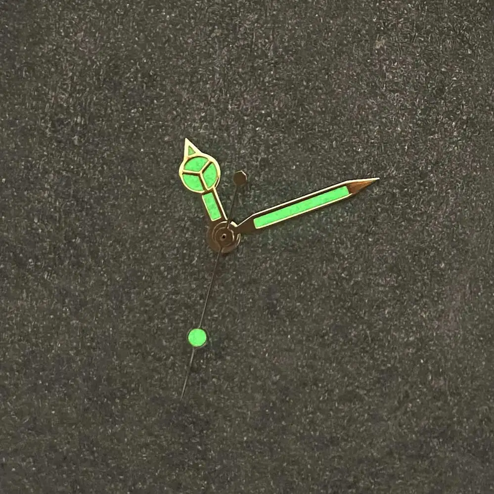 Silver Watch Hands watch accessories For Miyota Japan 2115 Quartz Movement Watch Repair Replacement Parts Green Luminous Needle Hands Newest