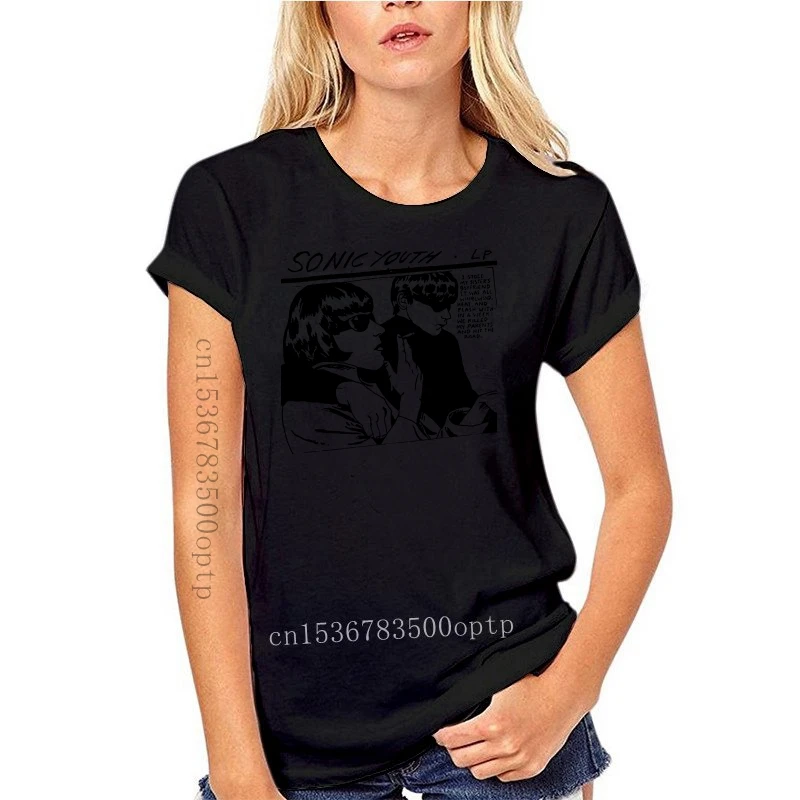 thumbnail image 1 of Cool Sonic Youth Goo Cartoon Fiction Retro Vintage Unisex y camiseta para mujer, 1 of 5
