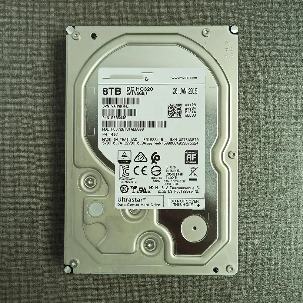 WD HC320 HUS728T8TALE600 8TB 3.5 7.2K  ϵ ũ, SATA 6Gb