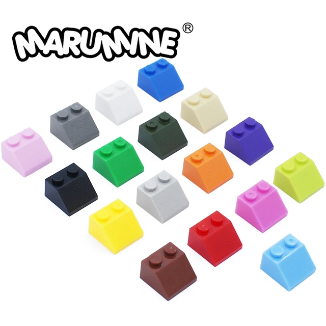 Marumine 30PCS 2x2 Slope Brick Bulk Parts 3039 MOC Classic Building Blocks Roof City Part Create Educational DIY Toy For Kids 1
