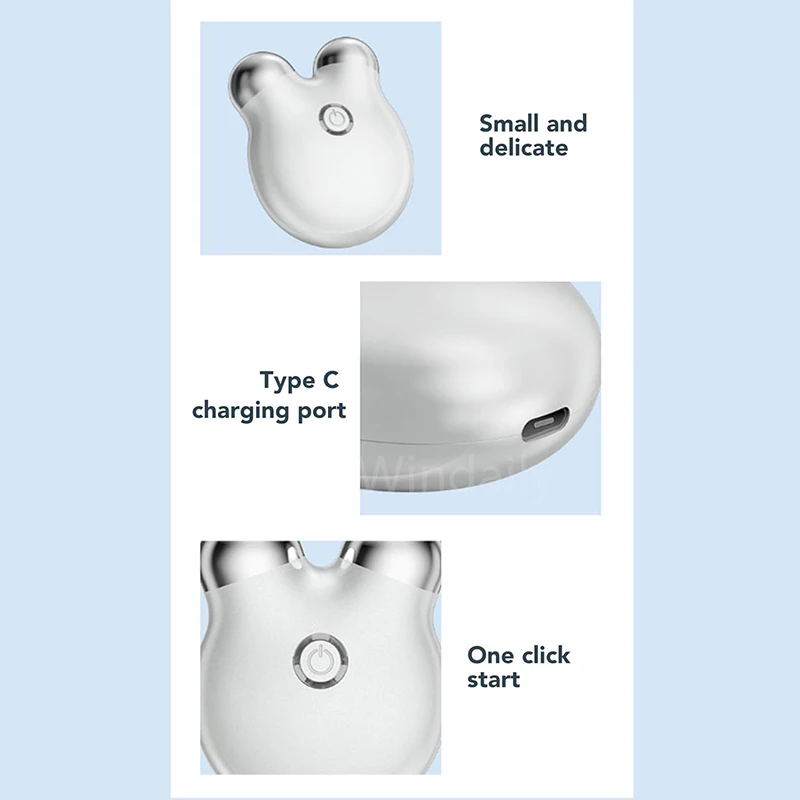 Micro Current Face Lifting Device Facial Skin Tighten Machine Wrinkle Removal Skin Care Tool Face Slimming Massage Roller