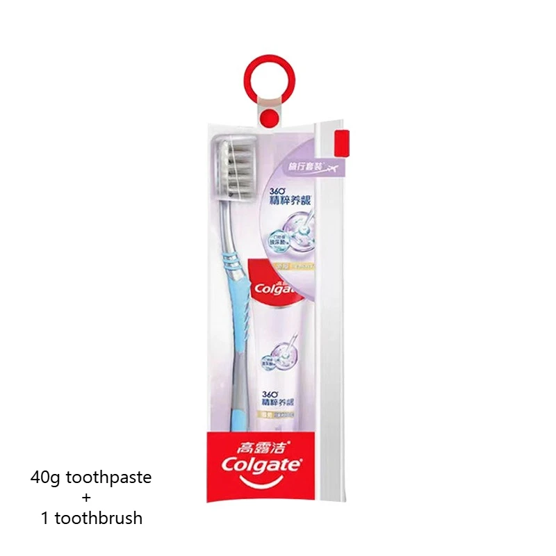 ערכת טיפוח פה לנסיעות Colgate - 40 גרם משחת שיניים או אפשרות מברשת שיניים מיני, ניידת למלון ולטיול עסקי
