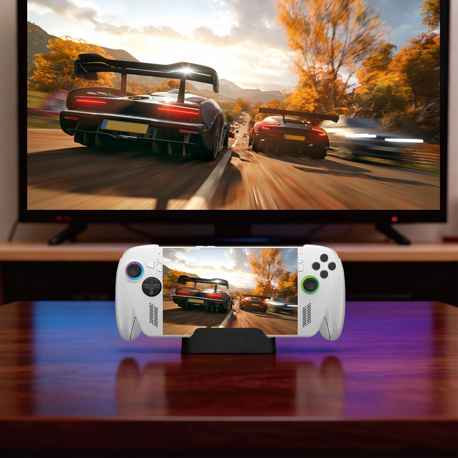 미끄럼 방지 실리콘 패드가 있는 데스크탑 스탠드 ROG Xbox Ally/ROG Xbox Ally X 콘솔용 데스크탑 휴대용 게임 콘솔 홀더