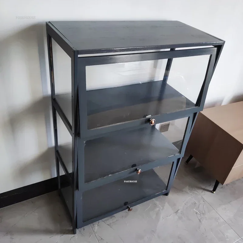 Acrylic Display Cabinet Bar Furniture Showcases Storage Cabinets High-end Modern Light Luxury Bar Wine Storage Showcase Rack