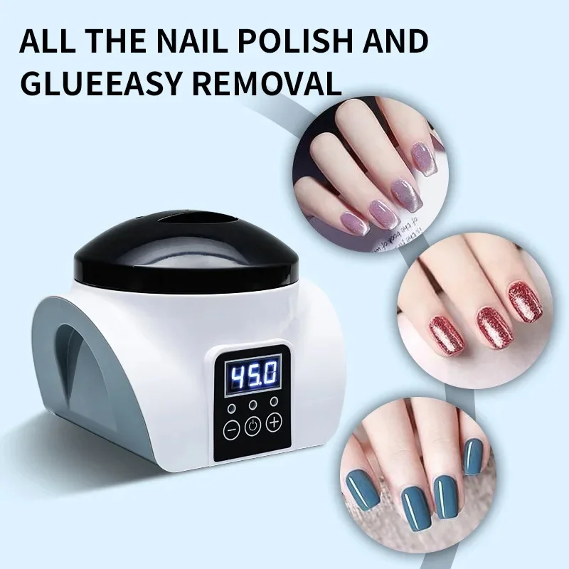 Electric Steam Gel Nail Remover Armor Removal Tool Acrylic Nail Polish Removal Box Nail Tools Home Beauty Salon Nail Remover 3