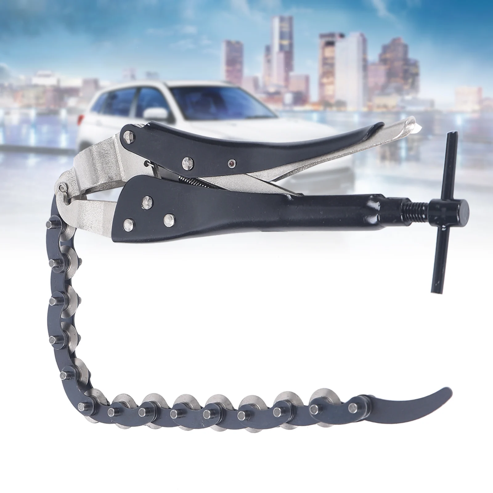 Multi Wheel Chain Lock-grip Pliers Tube Pipe Car Exhaust Pipe Cutter Durable Tailpipe Cutter Exhaust Chain Tool