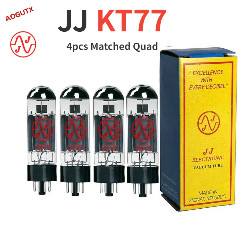 JJ KT77 Vacuum Tube HIFI Audio Valve Replace KT66 EL34 6CA7 Electronic Tube Amplifier DIY Kit Factory Match Quad Aogutx 4