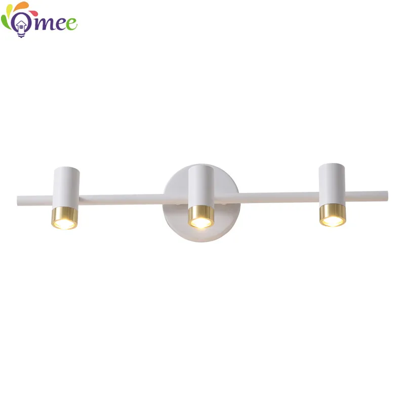 OMEE Nordic LED Mirror Headlight Modern White Simple Mirror Cabinet Wall Lights Bathroom Vanity Wall Lamp Spotlight Mirror lamps