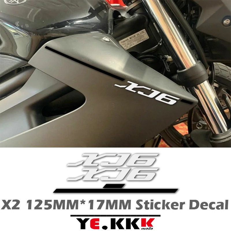 2 X New 125mm*17mm For YAMAHA XJ6 XJ-6 Motorcycle Full Car Stickers Custom Stickers Decals Custom Color 10pcs 125mm sandpaper hook