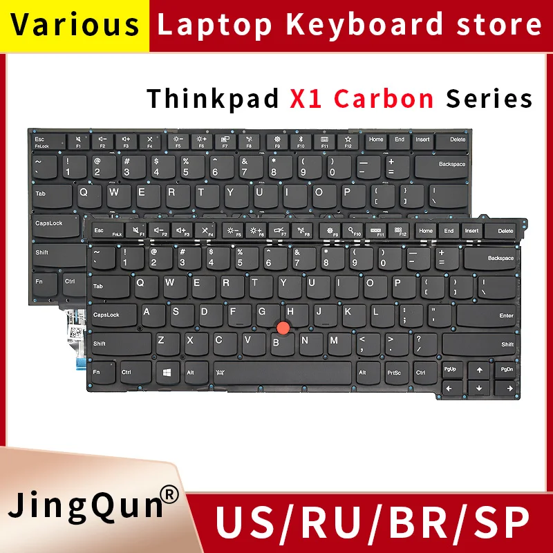 New Eua Inglês Teclado Backlight Laptop para Lenovo Thinkpad x1 Carbono X1c 3rd 456789th 2023 2023 2023 20232023 2023 2023 Anos