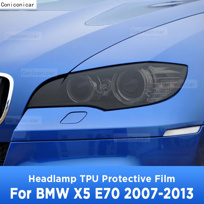

Для BMW X5 X5M E70 2007-2013 внешняя фара автомобиля против царапин передняя лампа ТИНТ фотоаксессуары стикер