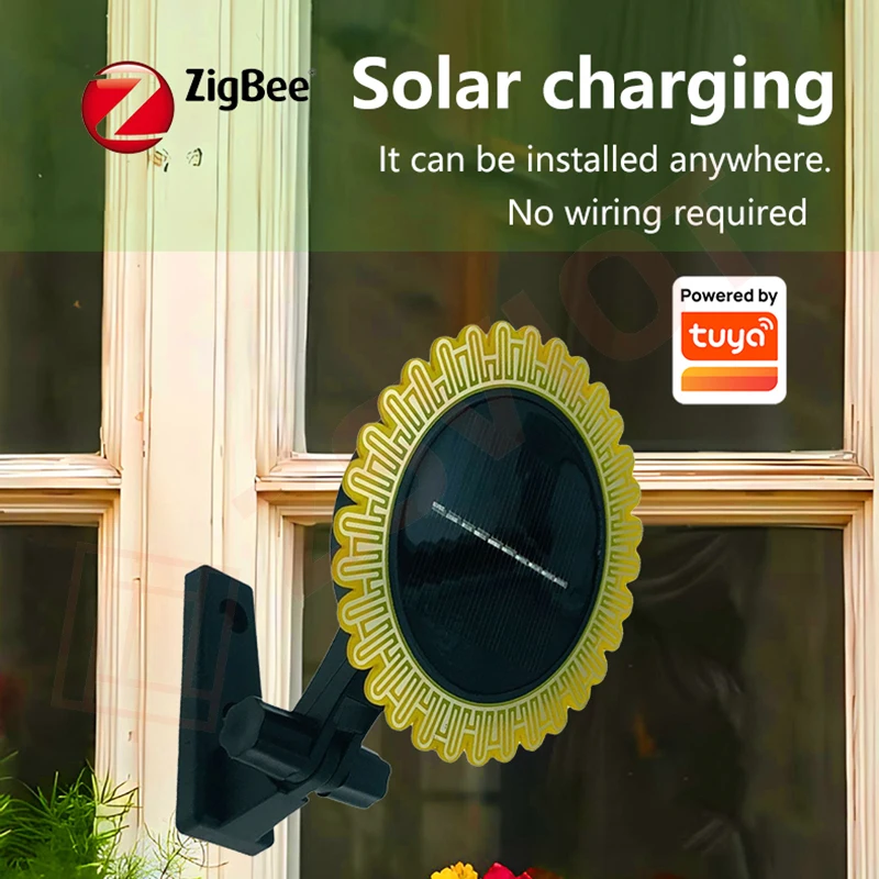 Sensore Di Luce Solare Zigbee Per Tuya | IP65 Impermeabile, Ricarica Solare, Monitoraggio Luminosità 0-83000 LUX Per Casa Intelligente