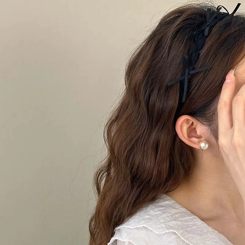 ACO-UINT Fascia Per Capelli A Fiocco - Confezione Da 6 Morbide E Elastiche - Cerchietti A Nodo Per Donne E Ragazze - Accessori Moda Capelli - 5