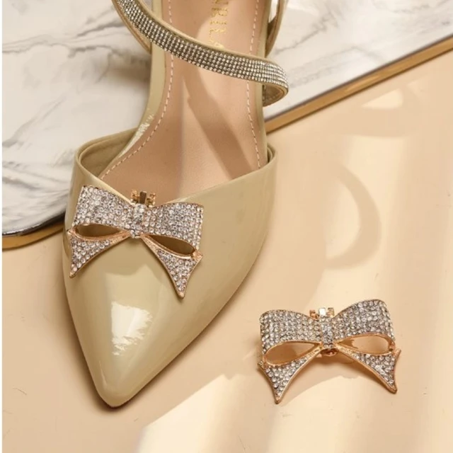 1Pcs Fashion Shiny Crystal Shoes Decorations Clip Women Shoe Buckle  Accessorie~C