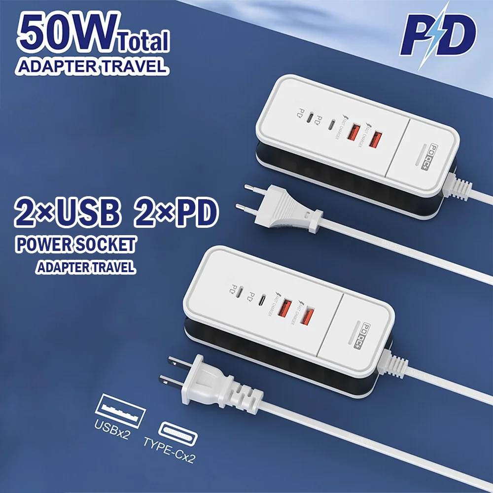 4 Port USB Charger QC 3.0 3.1A Travel Charger Fast Charging Wall Charger For iPhone 15 Xiaomi Samsung Phone Travel Power Adapter BEST SELLERS