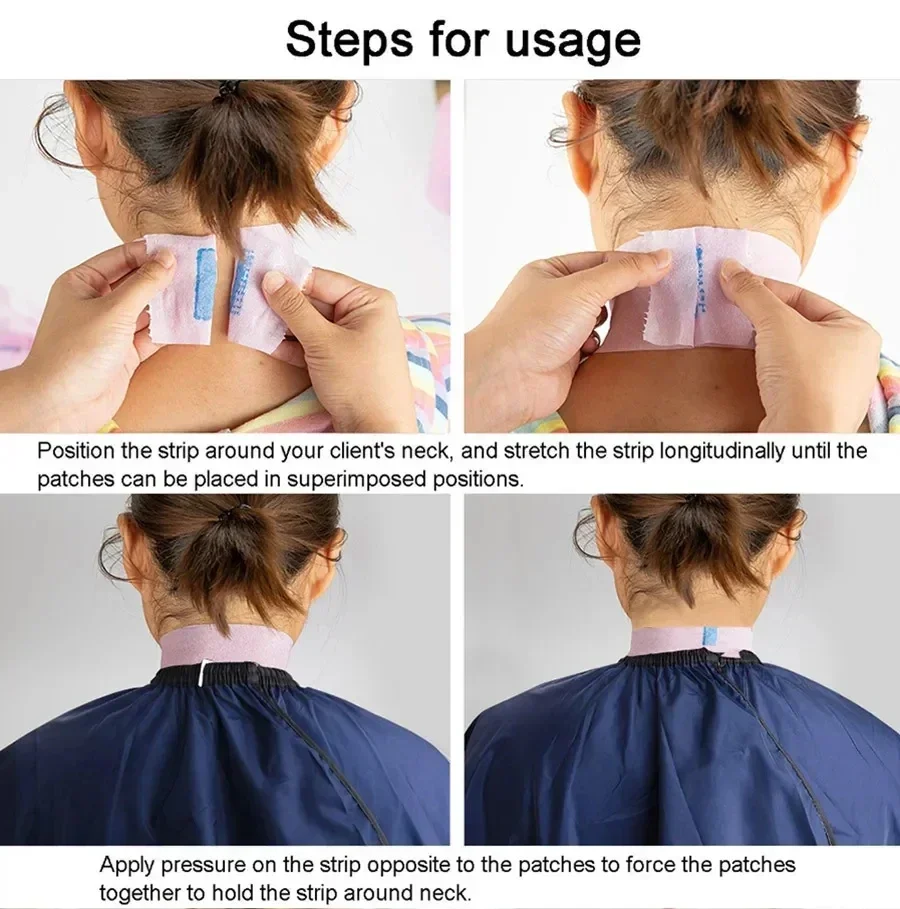 Disposable Neck Strips Professional Disposable Neck Strips 1 Pack Hair Cutting Accessory Neck Paper Adjustable Barber Dedicated Salon Hairdressing Tools