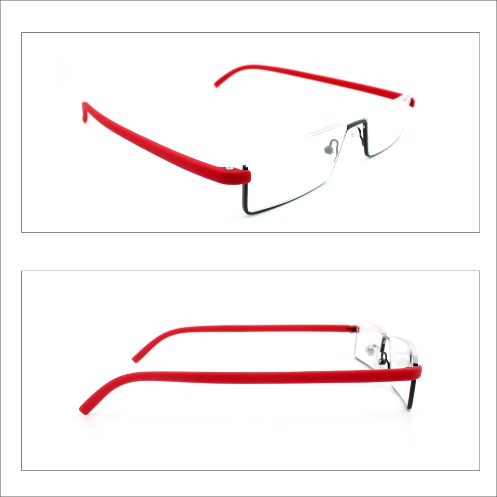 Ienjoy tr90 Lesebrille Anti-Blaulicht Lesebrille Männer Halb rahmen verschreibung pflicht ige Brille männliche Brille mit Etui 2019-2020 – Detail 6
