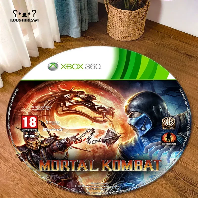 Game CD Rug Round Mat Circle Carpet Bath Mat Home Decoration Rugs for Kitchen Living Room floor mat,shaggy rugs