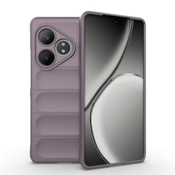 Premium Anti-Knock Soft Silicone Full-Coverage Back Case for Realme GT Neo 6 SE (Purple)