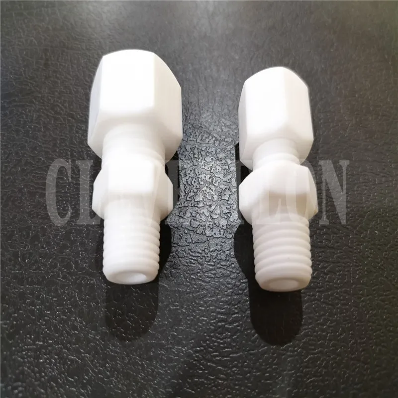 부식 방지 직선 수나사 NPT PTFE 커넥터