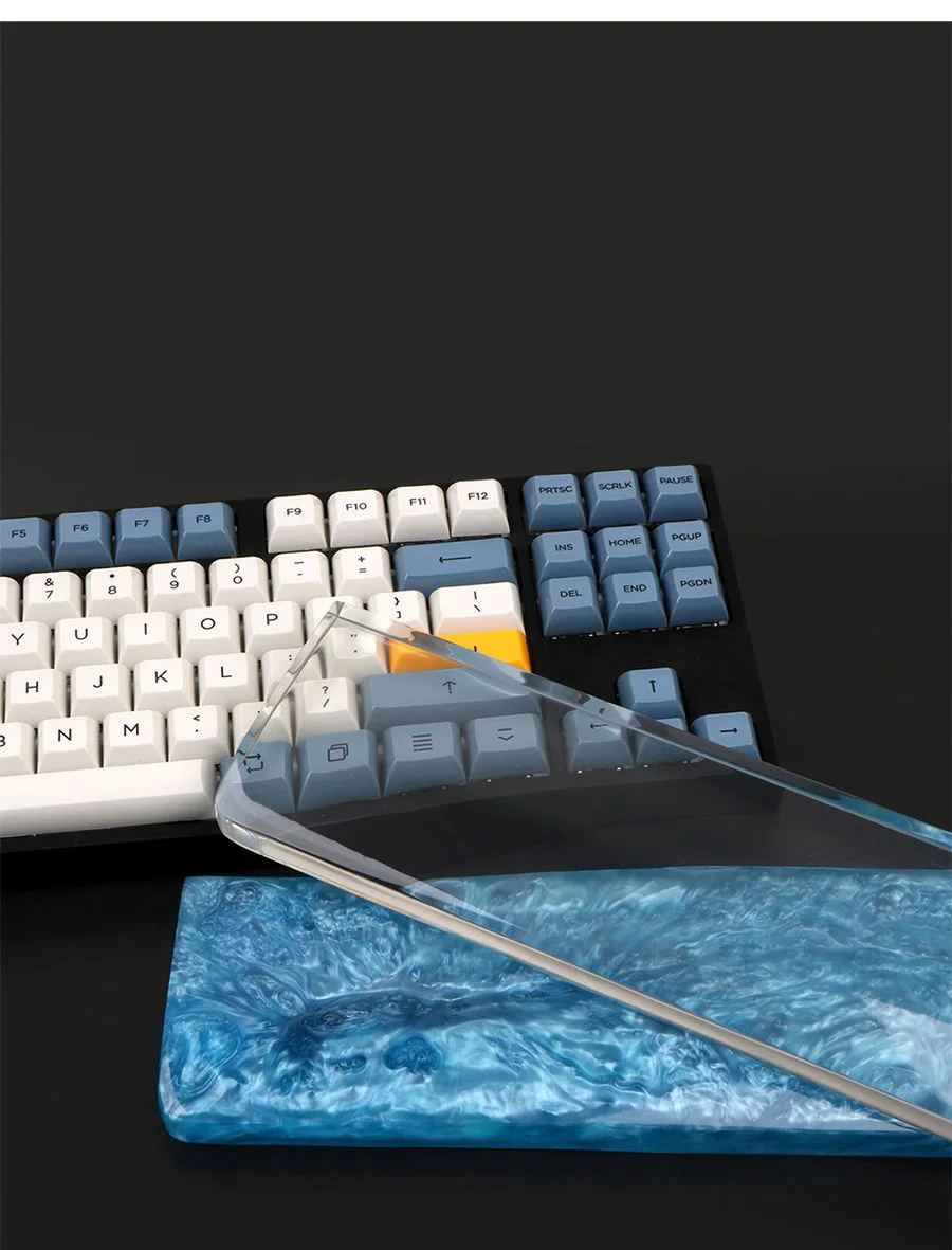 Resin Keyboard Pad Wrist Rest for Mechanical Keyboard Handmade with Non
