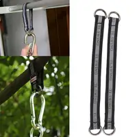 [Set of 2] Tree Swing Nylon Hanging Hammock Straps 5 FT 660 lbs Carabiner 2