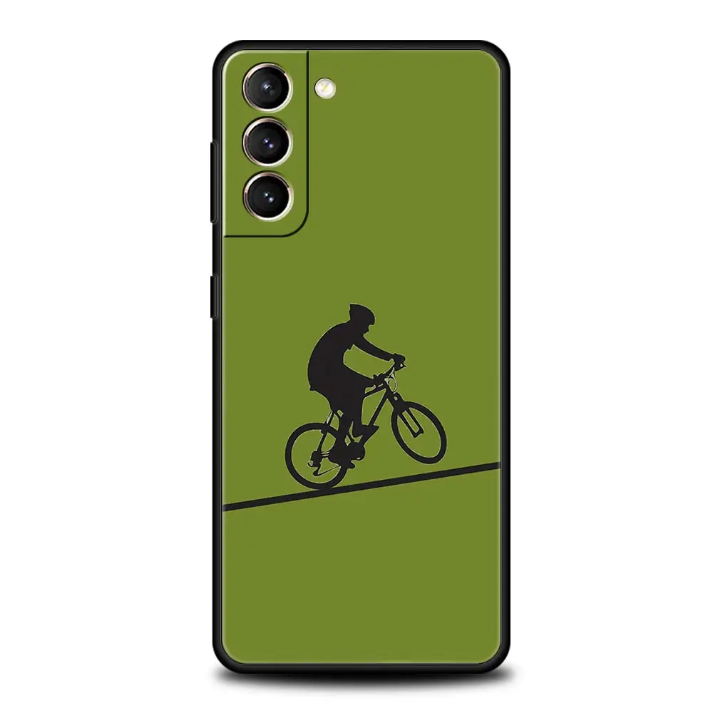 Adventure-Ready Mountain Bike Soft Silicone Phone Case