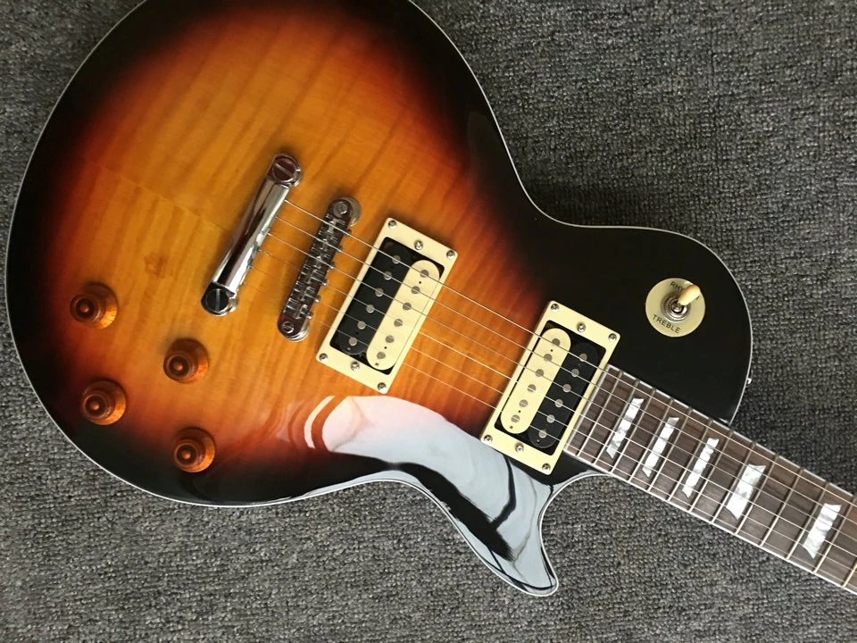 

В наличии Custom shop 1959 R9 Tiger Flame LP стандартная ЭЛЕКТРИЧЕСКАЯ ГИТАРА LP 59, бесплатная доставка