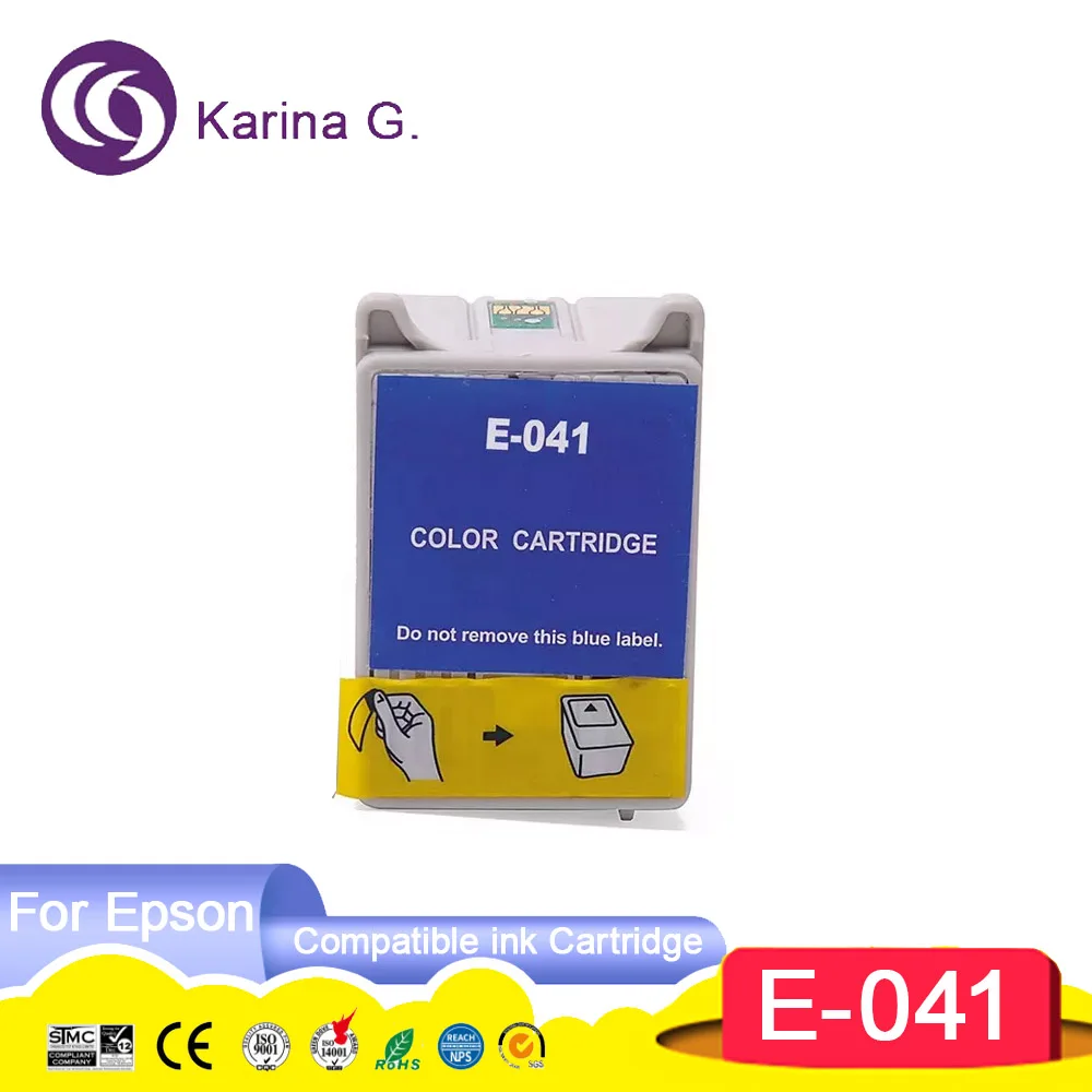 Karina.G – cartouche d'encre à jet d'encre couleur Premium, Compatible avec  Epson Stylus C62 CX3200, pour imprimante T040 T041 E-040 E-041 - AliExpress