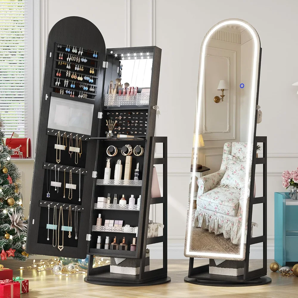 Jewelry Cabinet with LED Lights