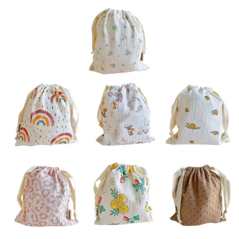 

L5YF Portable String Diaper Bag Baby Disposable Diaper Comfort Saliva Towel Storage