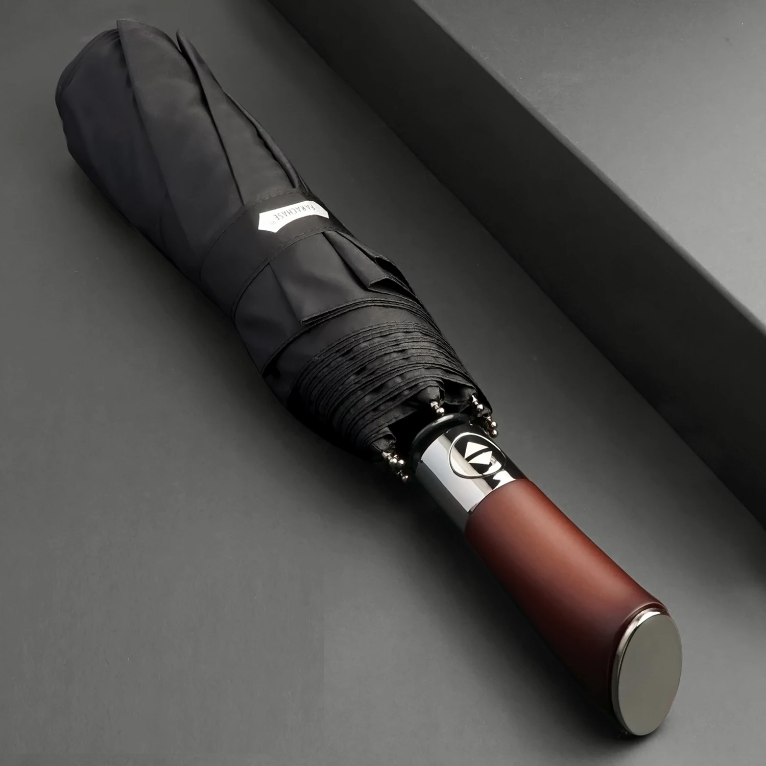 

Windproof Large Umbrella for Men 10 Ribs Fully Automatic Umbrella Heavy Rain Outdoor Wooden Folding Umbrellas Compact Parasol