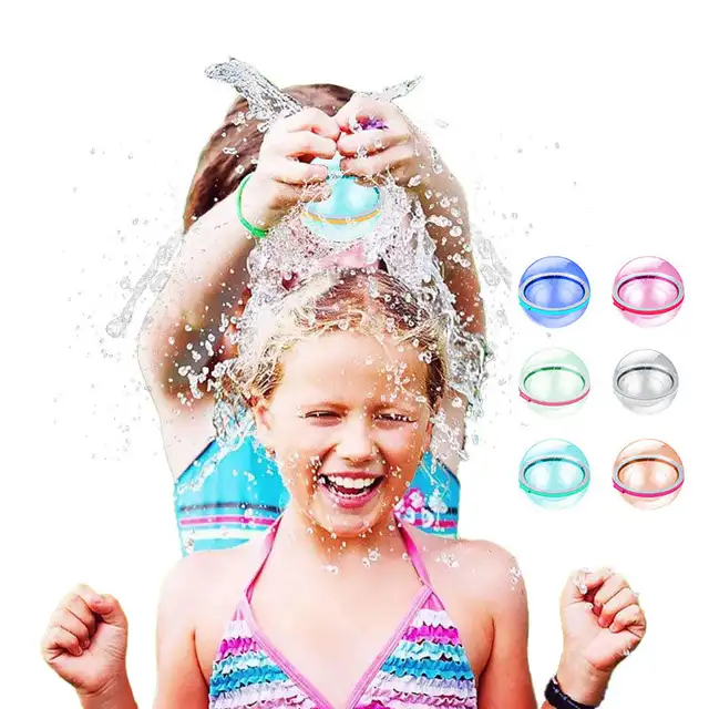 Reusable Bomb Water Balloons Quick Filling Self Sealing Waterfall Ball Summer Outdoor Pool Toy for Kids & Adults Water Games 4