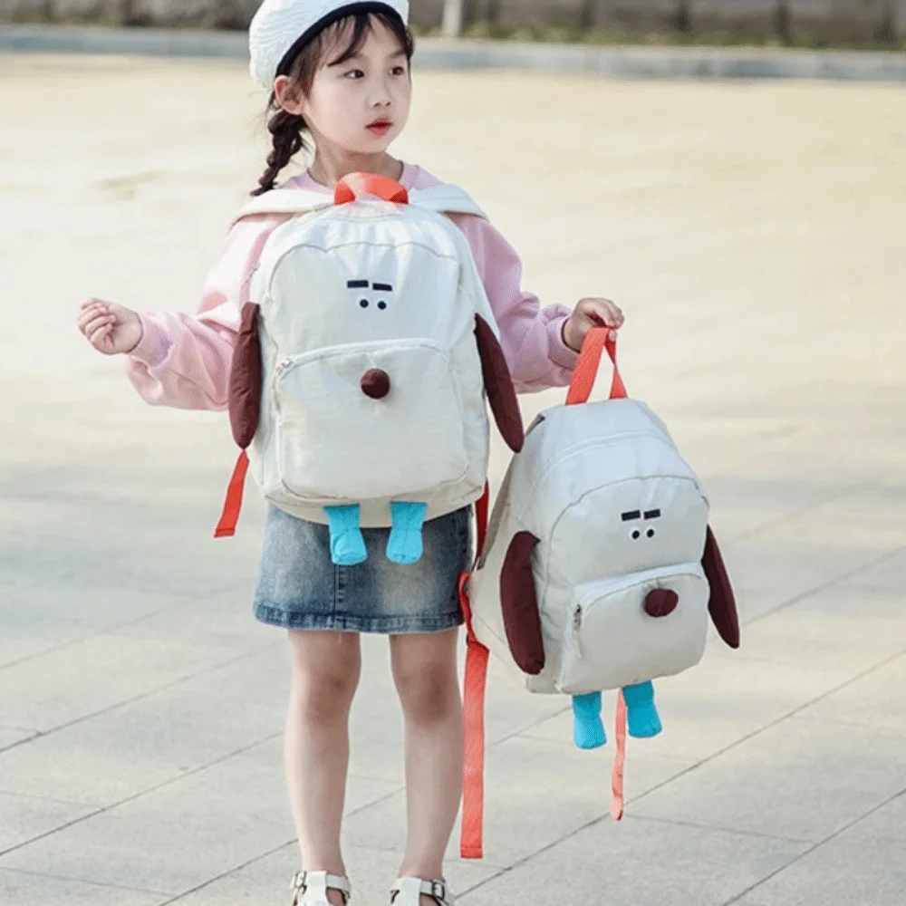 Dog Pattern Children's Cartoon Backpack Lightweight Zipper Closure Cartoon Shoulder Bag Comfortable Adjustable Straps 3