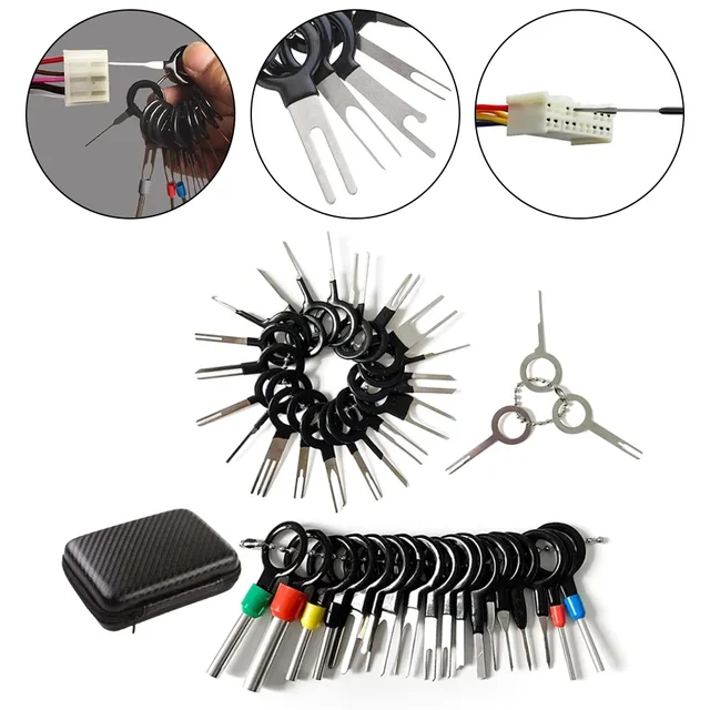 41/26 Pin Car Terminal Removal Kit Ejector Wire Extractor Terminal Removal Connector Puller Tool Terminal -Plug Repair Tools 1