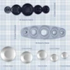 100 Sets Cover Buttons Kit With Tools Size Buttons To Cover Self Cover Buttons DIY Fabric Cloth Cover Buttons 2