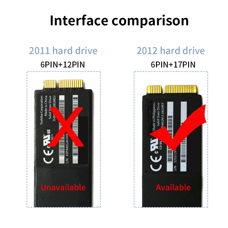 Macbook 2012 ssd a1425 a1398専用カード6gbps m2 m.2 key-b sata