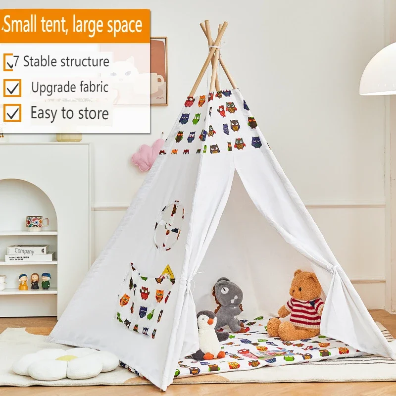 1.35 Tent for Kid Play House Wigwam for Children Portable Children Tipi Tents Teepee Tipi Infantil Kid Tent Girl Play Room Tent 2
