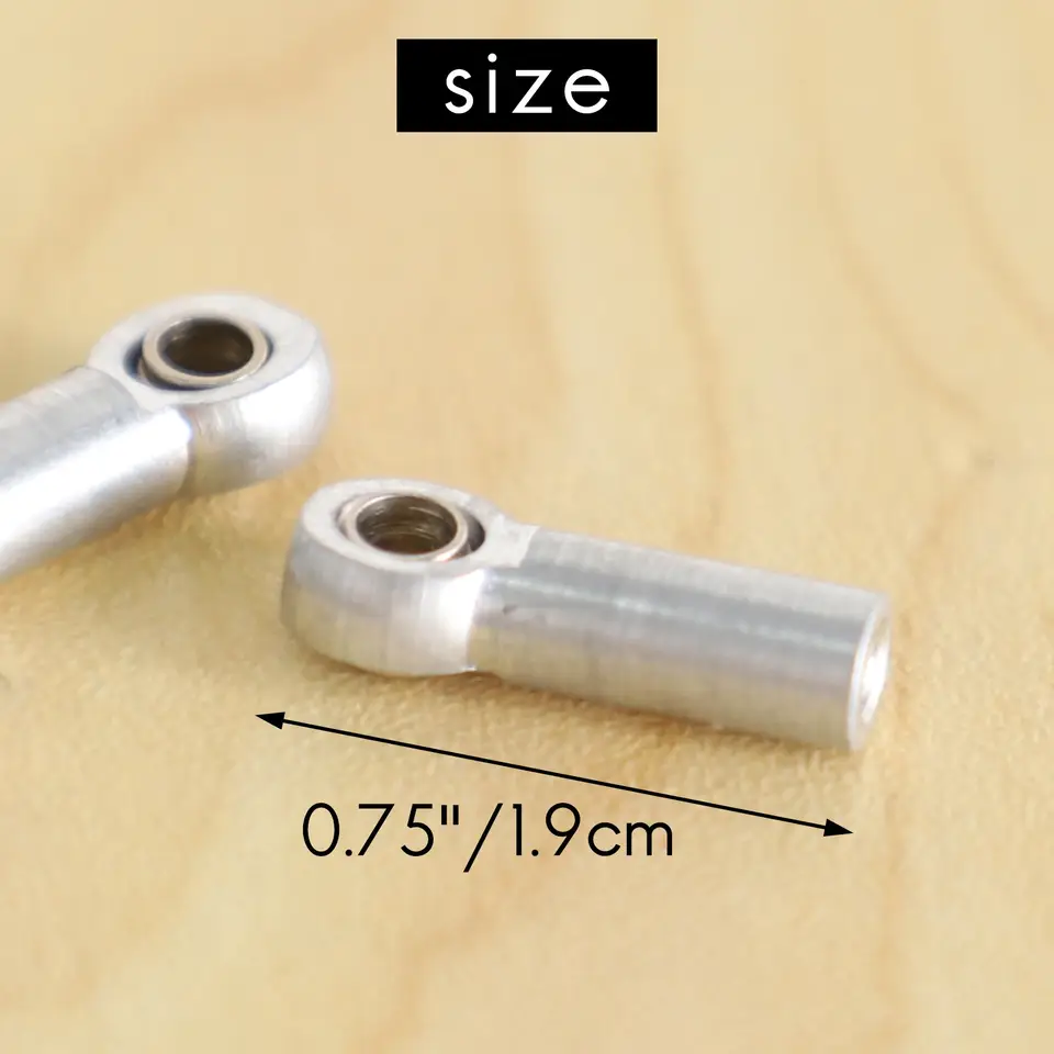 10Pcs Metal M3 Link Tie Rod End Ball Joint for 1/10 RC Car Crawler AXIAL SCX10 D90 D110 Tamiya CC01,Silver image 6