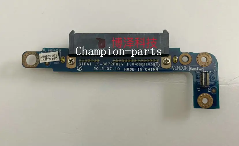 

MLLSE доступен для LENOVO ThinkPad S230U, разъем для платы жесткого диска QIPA1 LS-8672P REV: 1,0, быстрая доставка
