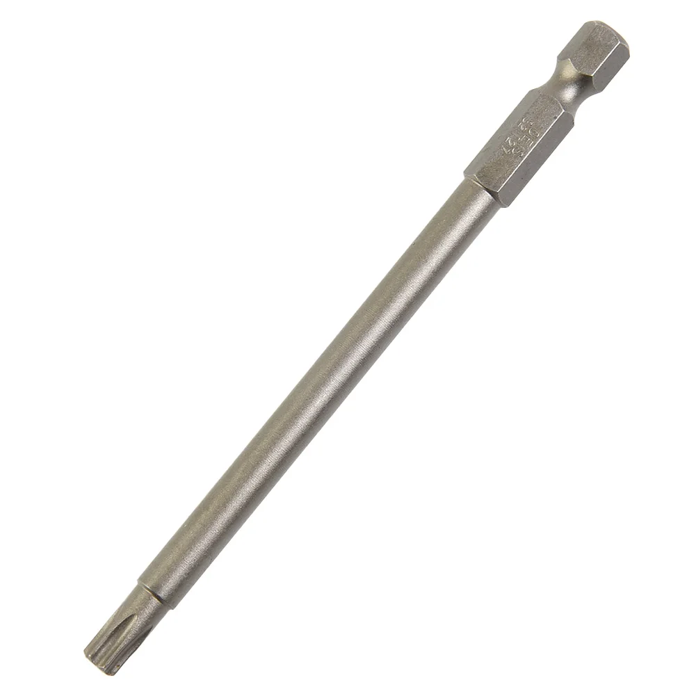 Sechskantschaft, Magnetkopf-Torx-Schraubendreher, Bit aus legiertem Stahl, 100 mm, T7/8/9/10/15/20/25/27/30/40, manipulationssicherer Stern für Sicherheit – Detail 17
