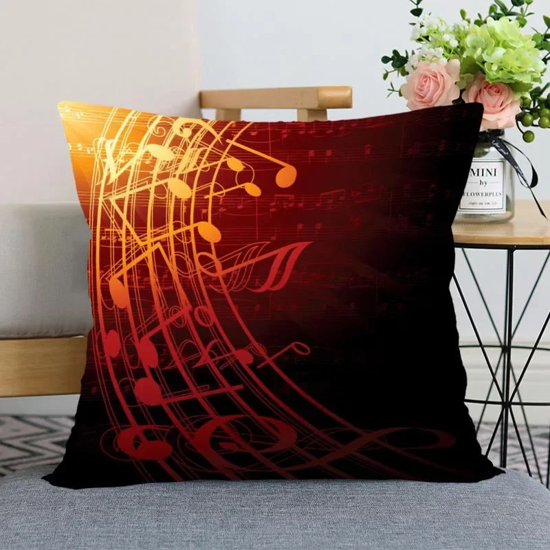 

Music Pillowcase Bedroom Home Decor Gift Pillowcase Square Pillowcase
