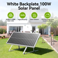Panneau solaire rigide RVPOZWER 12,8 V 100 W, cellules solaires de type N 18BB, panneau solaire monocristallin en silicium, étanche, camping/maison/camping-car 1