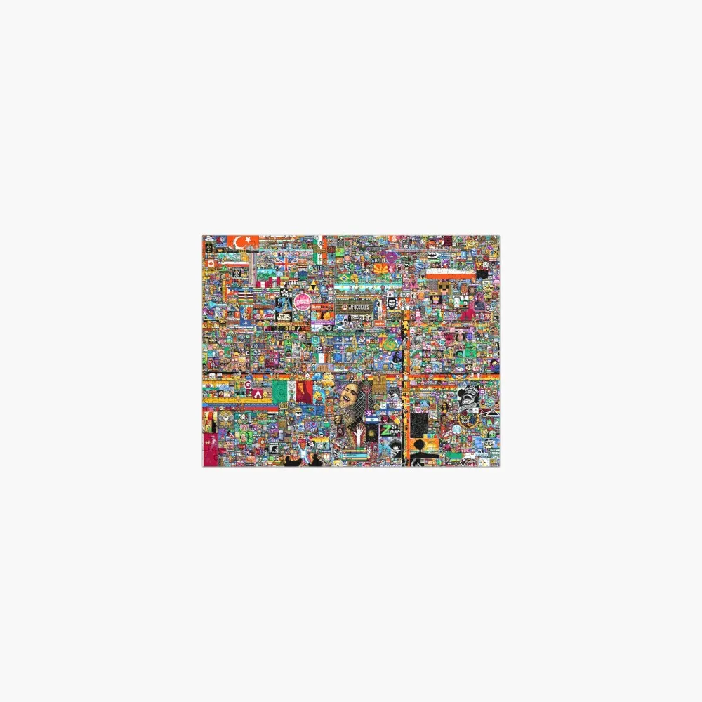 Place Reddit 2022 Full Final Day Pixel Art /r/place Jigsaw Puzzle Accessories Models Gunpla