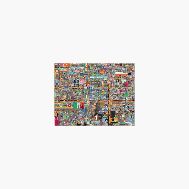 Place Reddit 2022 Full Final Day Pixel Art /r/place Jigsaw Puzzle  Accessories Models Gunpla - AliExpress