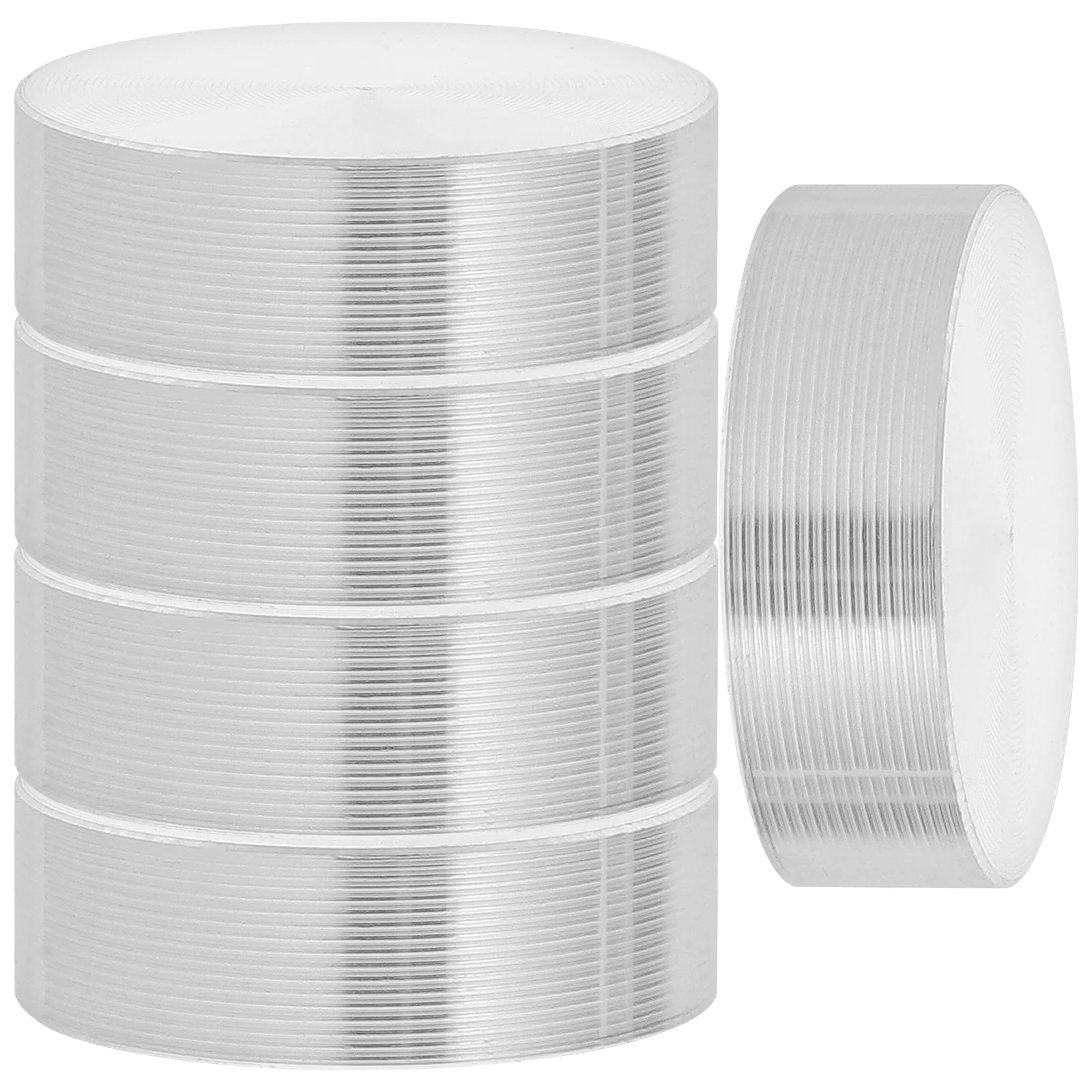 6 Pcs Solid Table Thick Tea Table Discs Cake Glass Tops Adapter Thick Circle Table Thick Tea Table Discs Table