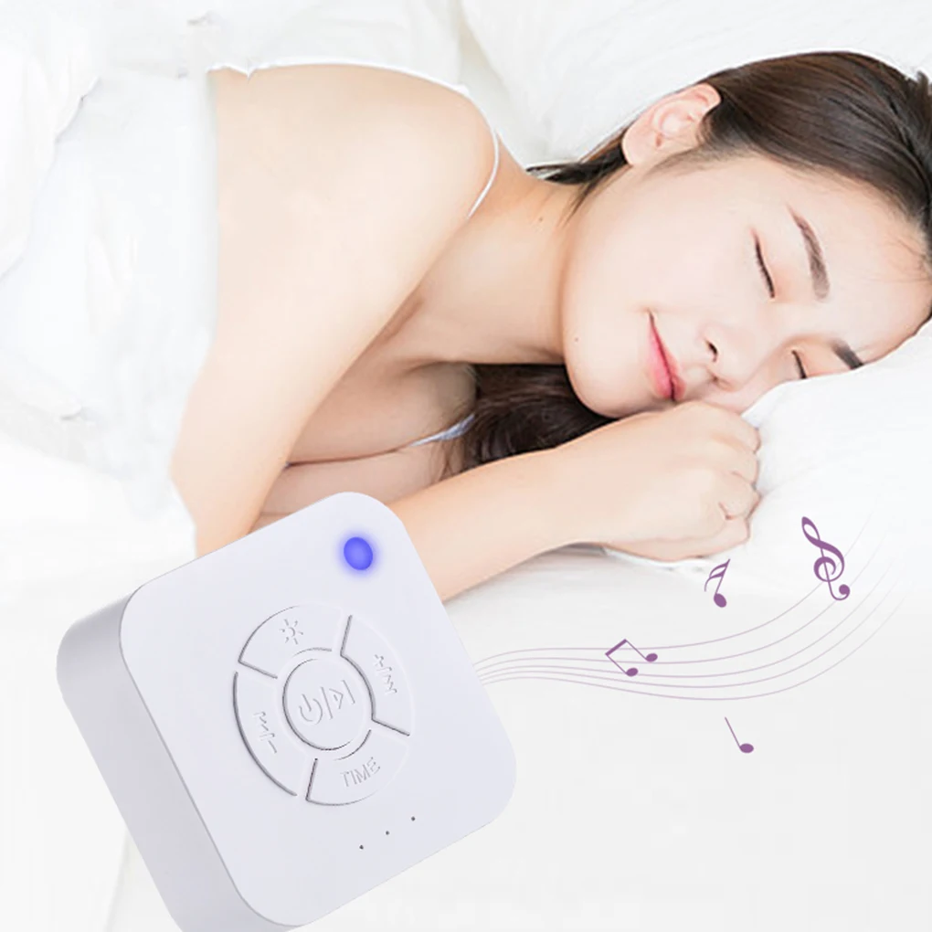 White Noise Machine Portable Bedroom Sleep Rest Napping Soothing Sound Spa Machine Music Player