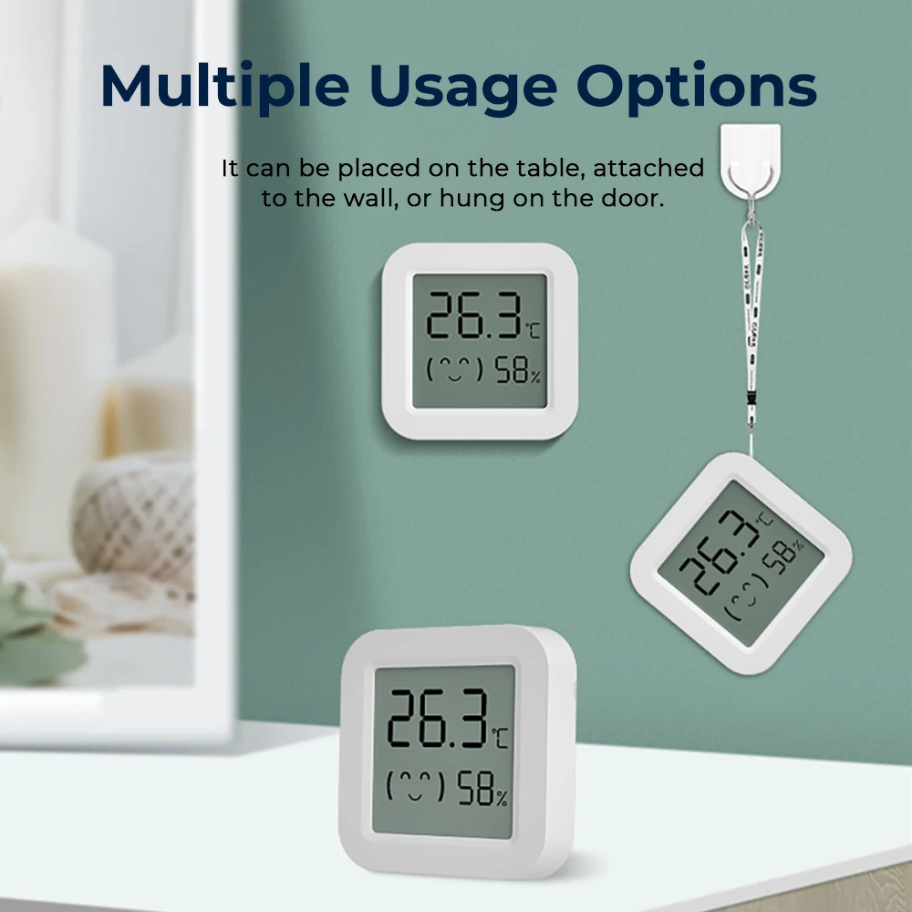 Tuya-Sensor de Temperatura e Umidade, Mini Display