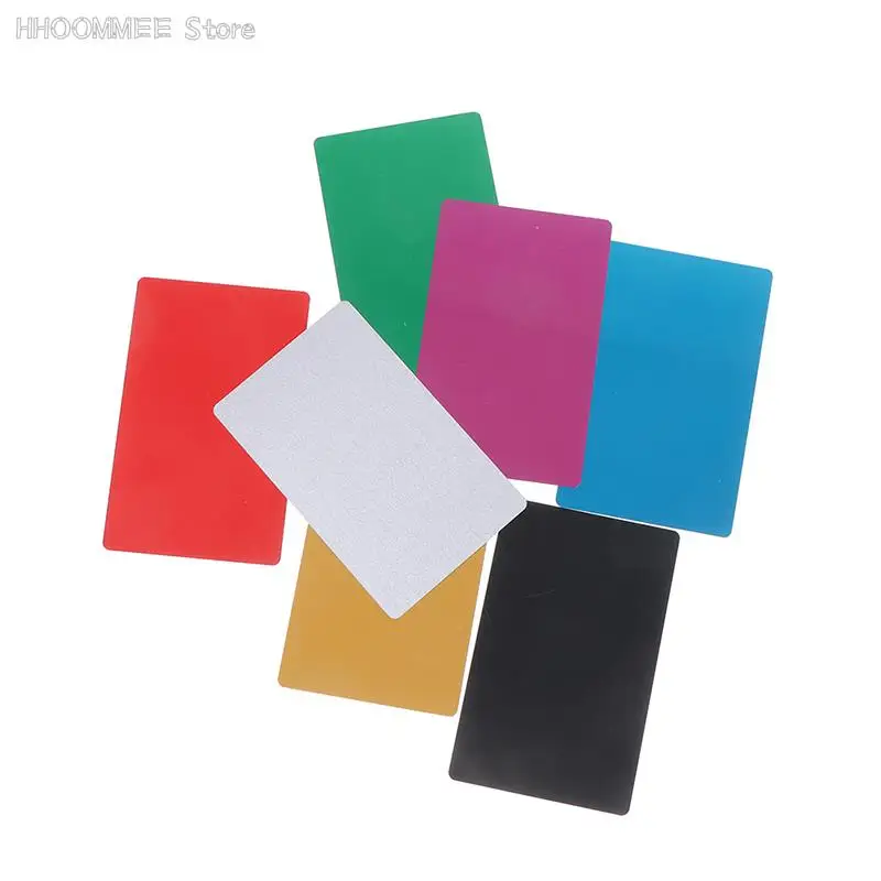 10 Pcs Blank Metal Business Card Aluminum Alloy Blanks Card DIY Laser Printing Business Cards Kit business cards custom cards