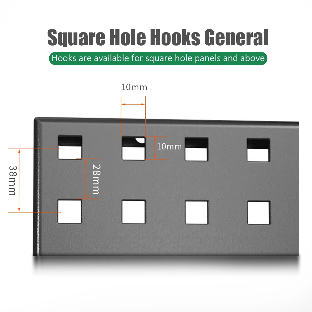 LAOA 1PC Storage tool hanger, square hole hook, hole plate, wrench holder, screwdriver holder, hardware tool display accessories 5